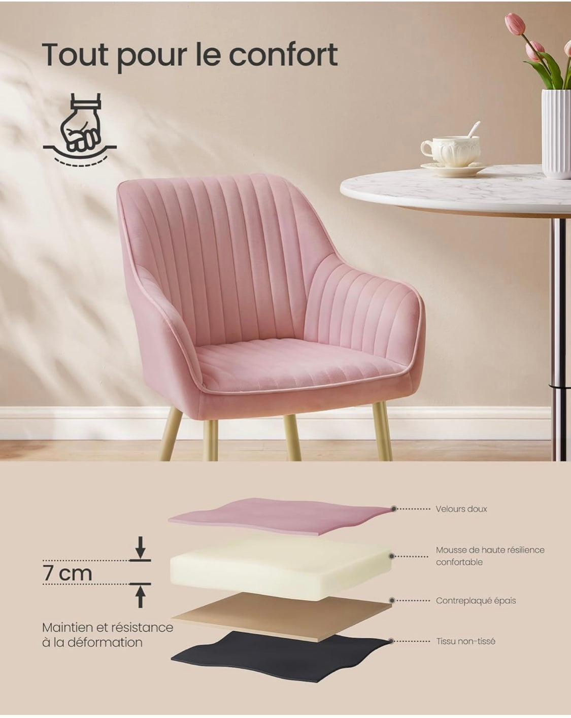 Chaise songmics