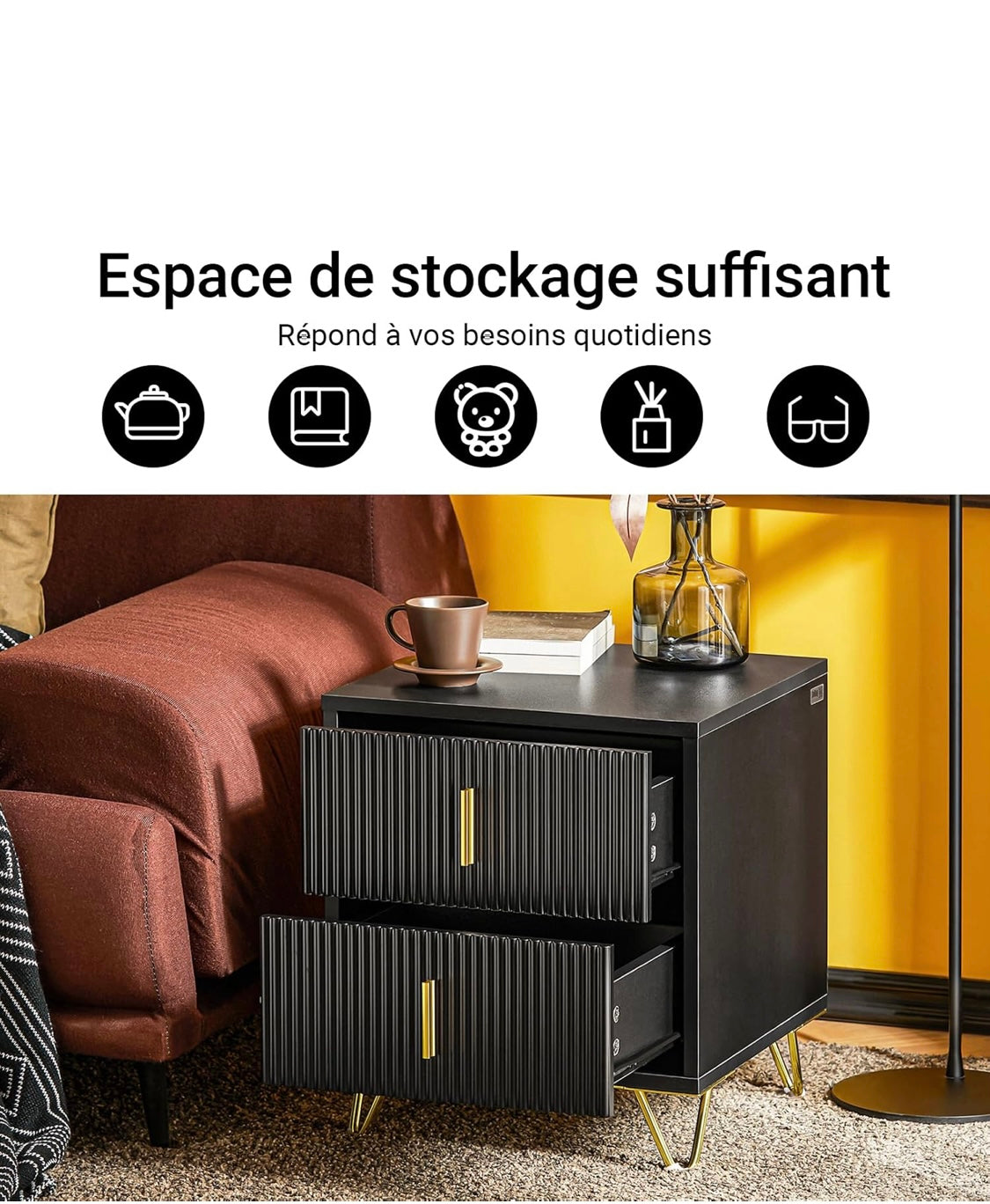 Table de chevet SoBuy